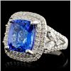 Image 2 : 18K White Gold 4.69ct Tanzanite & 1.00ctw Diamond