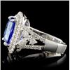 Image 3 : 18K White Gold 4.69ct Tanzanite & 1.00ctw Diamond