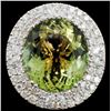 Image 2 : 18K Gold 18.03ct Tourmaline & 2.05ct Diamond Ring