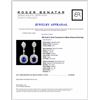 Image 3 : 18K Gold 6.13ctw Tanzanite & 3.98ctw Diamond Earri