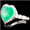 Image 2 : 18K Gold 7.70ct Emerald & 2.24ctw Diamond Ring