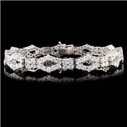 18K Gold 8.12ctw Diamond Bracelet