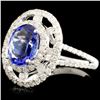 Image 2 : 14K Gold 1.88ct Tanzanite & 0.75ctw Diamond Ring