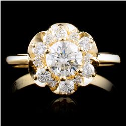 14K Gold 0.84ctw Diamond Ring