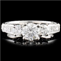 Platinum 1.82ctw Diamond Ring