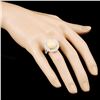 Image 3 : 14K Gold 5.51ct Opal & 1.26ctw Diamond Ring