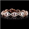 Image 1 : 14K Rose Gold 13.68ct Morganite & 3.53ctw Diamond