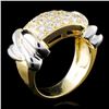 Image 1 : 14K TT Gold 0.77ctw Diamond  Ring