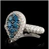 Image 2 : 14K White Gold 1.59ctw Fancy Color Diamond Ring