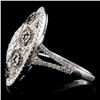 Image 3 : 14K White Gold 1.24ctw Fancy Color Diamond Ring