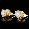 Image 2 : 14K Gold 1.00ctw Diamond Earrings