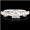 Image 1 : 14K Gold 0.78ctw Diamond Ring