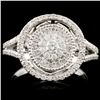 Image 2 : 14K Gold 0.99ctw Fancy Color Diamond Ring