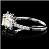 Image 3 : 18K White Gold 1.61ctw Fancy Color Diamond Ring