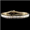 Image 1 : 14K Gold 4.12ctw Diamond Bracelet