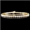 Image 1 : 14K Gold 5.16ctw Diamond Bracelet