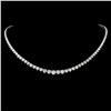 Image 1 : 14K Gold 8.60ctw Diamond Necklace