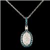 Image 2 : 14K Gold 1.04ctw Fancy Color Diamond Pendant