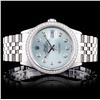 Image 1 : Rolex SS DateJust 1.00ctw Diamond Wristwatch