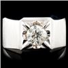 Image 1 : 14K White Gold 0.90ct Diamond Ring