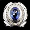 Image 1 : 14K Gold 2.50ct Tanzanite & 1.00ctw Diamond Ring