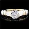 Image 1 : 14K TT Gold 0.52ctw Diamond Ring