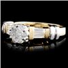 Image 2 : 14K TT Gold 0.52ctw Diamond Ring