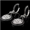 Image 2 : 14K White Gold 1.84ctw Fancy Color Diamond Earring