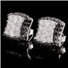 Image 2 : 14K White Gold 1.36ctw Fancy Color Diamond Earring