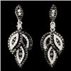 Image 1 : 14K Gold 1.47ctw Fancy Color Diamond Earrings