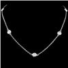 Image 1 : 14K Gold 1.40ctw Diamond Necklace