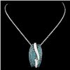 Image 2 : 14K Gold 1.39ctw Fancy Color Diamond Pendant