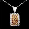 14K Gold 1.37ctw Fancy Diamond Pendant