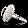 Image 3 : 18K Gold 7.23ct Tourmaline & 1.56ctw Diamond Ring