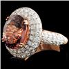 Image 2 : 18K Gold 6.02ct Tourmaline & 2.14ct Diamond Ring
