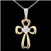 Image 1 : 18K TT Gold 0.47ctw Diamond Pendant