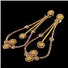 Image 2 : 18K Rose Gold 11.00ctw Fancy Color Diamond Earring