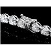 Image 2 : ^18k White Gold 10.00ct Diamond Tennis Bracelet