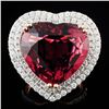 Image 1 : 18K Gold 16.47ct Rubellite Tourmaline & 1.76ctw Di