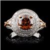Image 1 : 14K White Gold 3.03ctw Fancy Color Diamond Ring