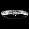 Image 2 : 14K White Gold 4.00ctw Diamond Bracelet