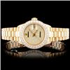 Image 1 : Rolex 18K Gold Presidential Ladies Diamond Watch