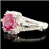 Image 2 : 18K Gold 1.94ct Spinel & 0.56ctw Diamond Ring