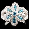 Image 1 : 14K Gold 1.30ctw Fancy Color Diamond Ring