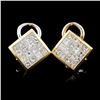 Image 2 : 18K Yellow Gold 2.82ct Diamond Earrings