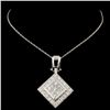 Image 2 : Platinum 2.61ctw Diamond Pendant