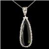 Image 1 : 14K Gold 11.44ct Tourmaline & 0.94ctw Diamond Pend