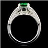 Image 2 : 14K Gold 1.74ct Tsavorite & 0.45ctw Diamond Ring