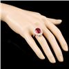 Image 3 : 14K Gold 3.02ct Opal & 1.11ctw Diamond Ring