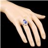 Image 3 : 14K Gold 3.34ct Tanzanite & 0.80ctw Diamond Ring